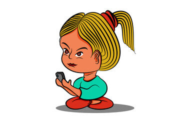 girl talking on the phone