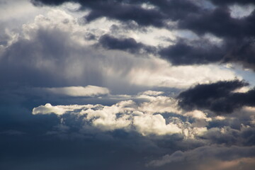 blue sky with clouds