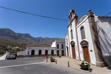 Fototapeta na wymiar Iglesia San Bartolome church in Tunte, Gran Canaria