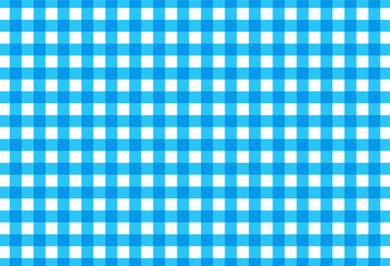 Plaid check diagonal fabric texture seamless pattern. Vector illustration.(blue)