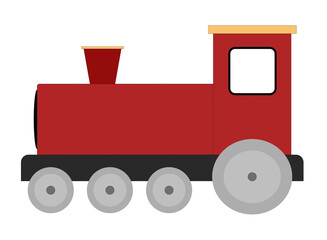 Toy train in Dark Red