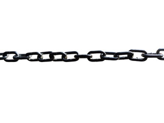 isolated iron chain on a white background