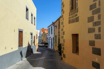 Fototapeta na wymiar The small town of Agüimes in Gran Canaria