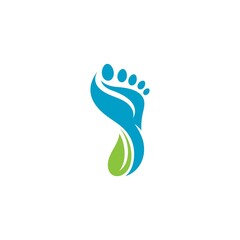 Naklejka na ściany i meble foot Care Logo Template vector icon illustration