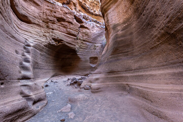 Barranco de Las Vacas rock formations in Gran Canaria