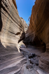Barranco de Las Vacas rock formations in Gran Canaria