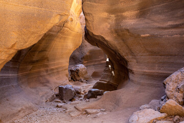 Barranco de Las Vacas rock formations in Gran Canaria