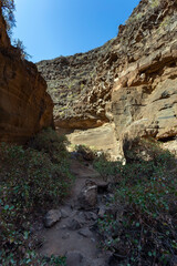 Barranco de Las Vacas rock formations in Gran Canaria