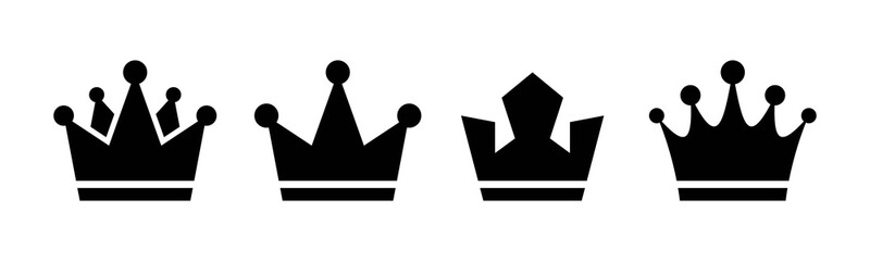 Vector graphic of crown icon collection