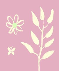 illustration of an floral background