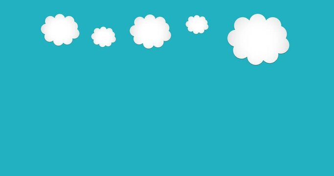 White cloud Motion graphic for video project