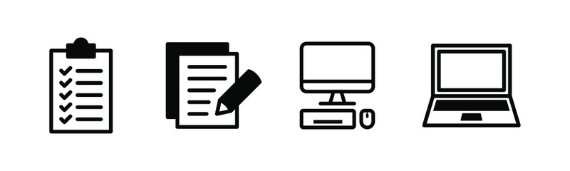 Vector graphic of office work icon collection