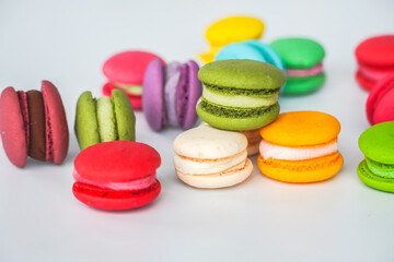colorful of Macarons  colorful dessert