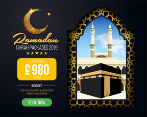 Banner Flyer Design Umrah Packages Ads Book Cheap Ramadan Umrah Packages_3
