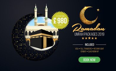 Banner Flyer Design Umrah Packages Ads Book Cheap Ramadan Umrah Packages_2