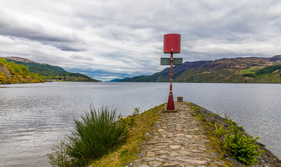 A view at the southern shore of Loch Ness, Scotland on a summers day