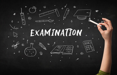 Hand drawing education concept concept