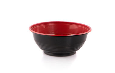 Black bowl isolated on white background