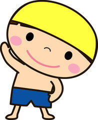 水泳をする子供