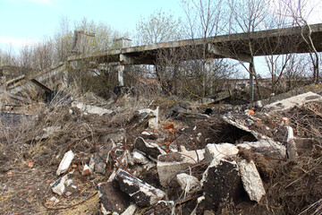 Farm hangar destroyed by weather after economic crisis