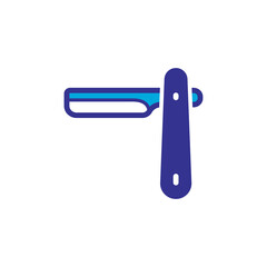 Straight Razor Icon vector design trendy