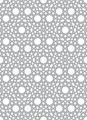Seamless geometric ornament based on traditional islamic art.Great design for fabric,textile,cover,wrapping paper,background.Thin doubled lines.