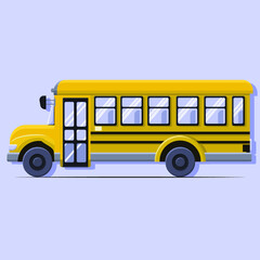 Obraz na płótnie Canvas Education. School bus. Yellow bus.