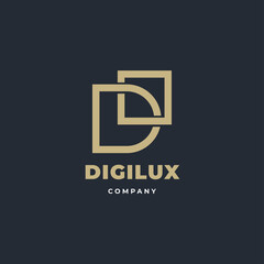 Elegant, premium, luxury letter D vector logo design