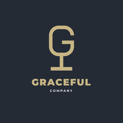 Elegant, premium, luxury letter G vector logo design