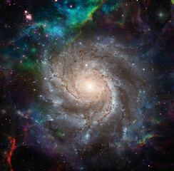 Vivid Galaxy. 3D rendering