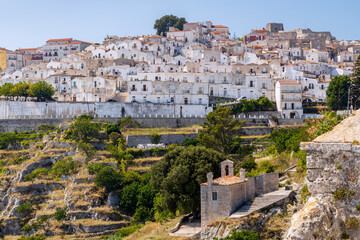 Old town in Monte Sant Angelo, Puglia, Italy