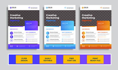 Corporate Creative & Professional. This template download contains 300 dpi, It comes in 3 color variations