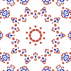 Abstract illustration with floral pattern design.