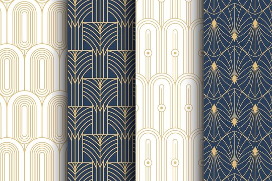 Flat Art Deco Pattern Collection