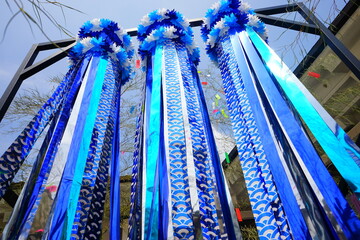 Tanabata or Star Festival in Japan - 日本 お祭り 七夕 飾り	
