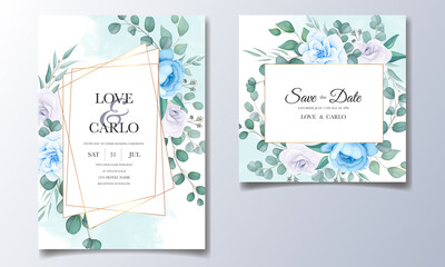 Beautiful Wedding Invitation Card With Flower Decoration_5