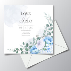 Beautiful Wedding Invitation Card With Flower Decoration_3