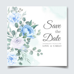 Beautiful Wedding Invitation Card With Flower Decoration_3
