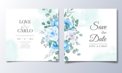 Beautiful Wedding Invitation Card With Flower Decoration