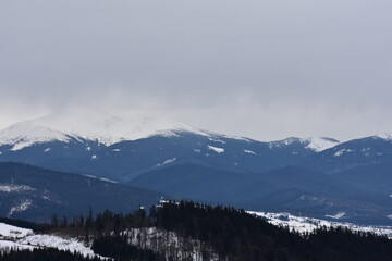 snow covered mountain