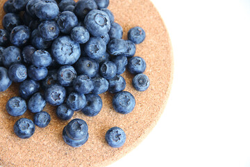 blueberries isolated on white background