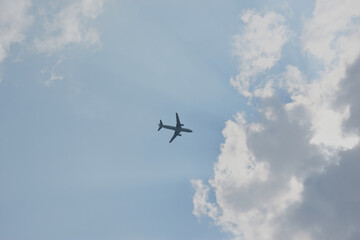 beautiful blue sky with cloud