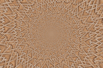 Arab background remanding to Islam culture. Design created using droste effect on a 13th century architectural detail in a mosque.