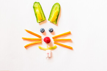 food creative ideas, full of vitamins, vegan rabbit