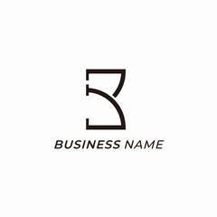 logo vector letter B and C