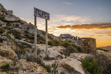 Shot of Swartberg Pass during sunset in the Little Karoo Western Cape South Africa