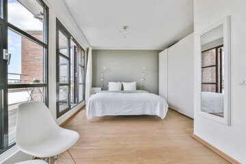 Luxury bedroom of house in beautiful design