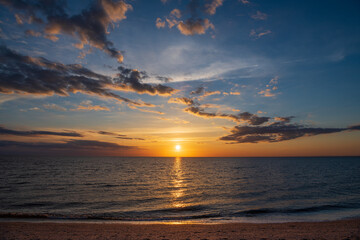 Sunset over the sound