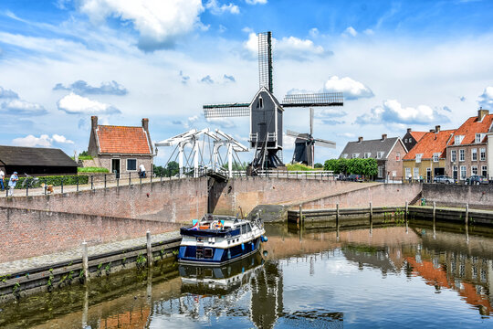The fortified town of Heusden is the pearl of Brabant, Netherlands, Holland, Europe