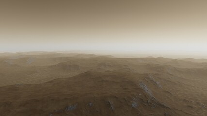 realistic surface of an alien planet, view from the surface of an exo-planet, canyons on an alien planet, stone planet, desert planet 3d render